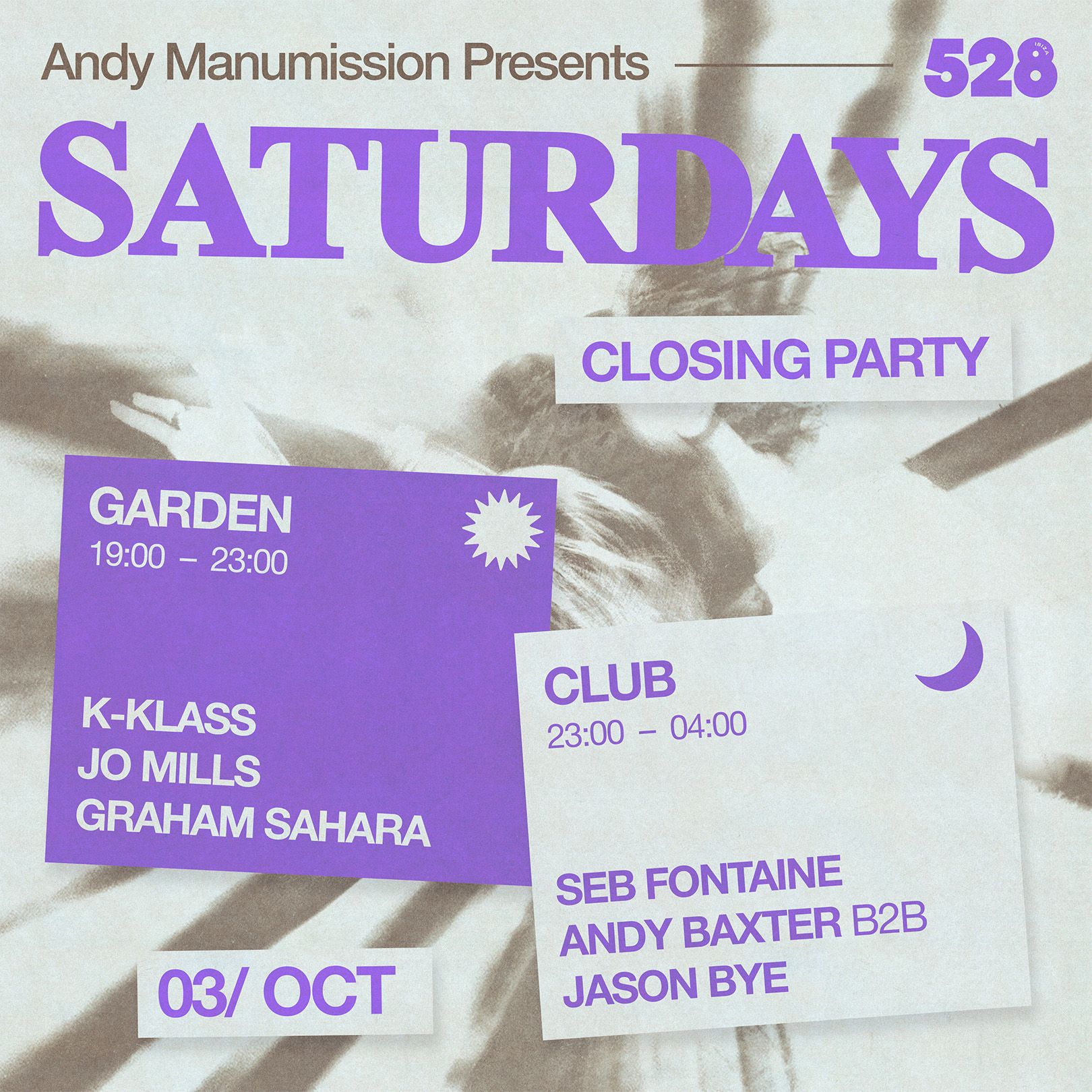 Andy Manumission Presents Saturdays