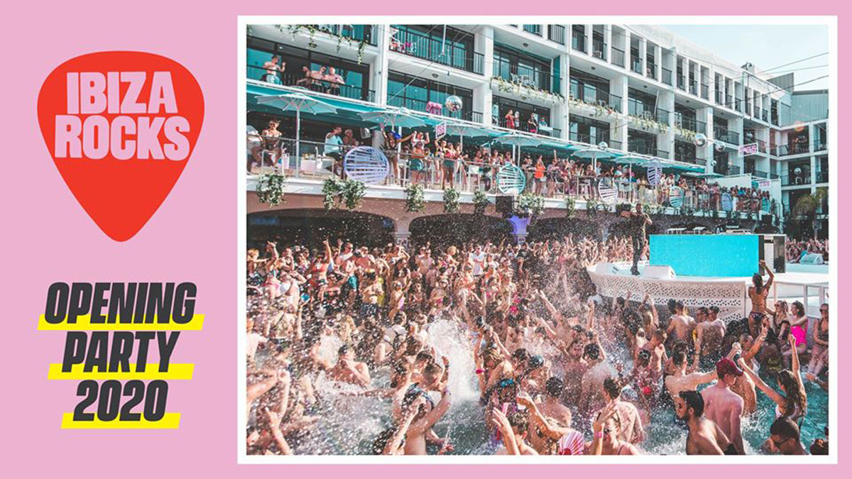 cartel opening party Ibiza rocks, opening Ibiza 2020