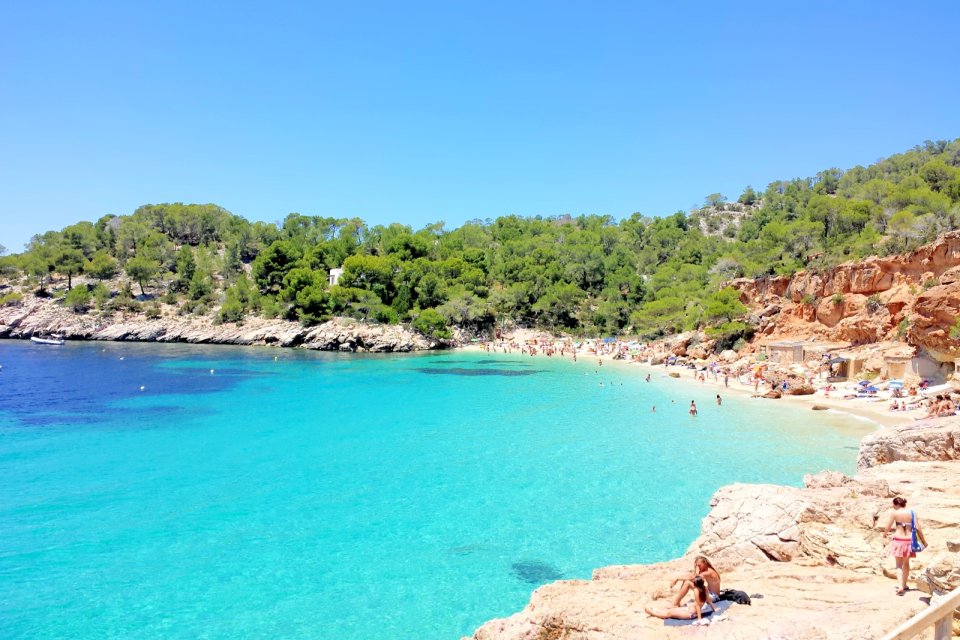 Best Ibiza beaches Cala SALADA, top Ibiza tourism