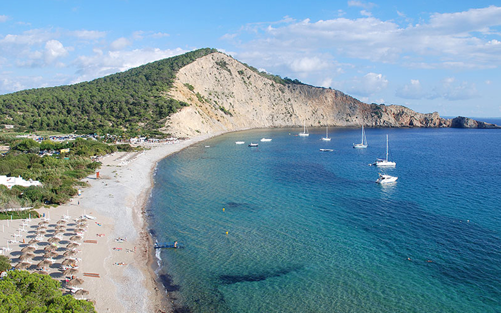 Best Ibiza beaches Cala Jondal, top Ibiza tourism