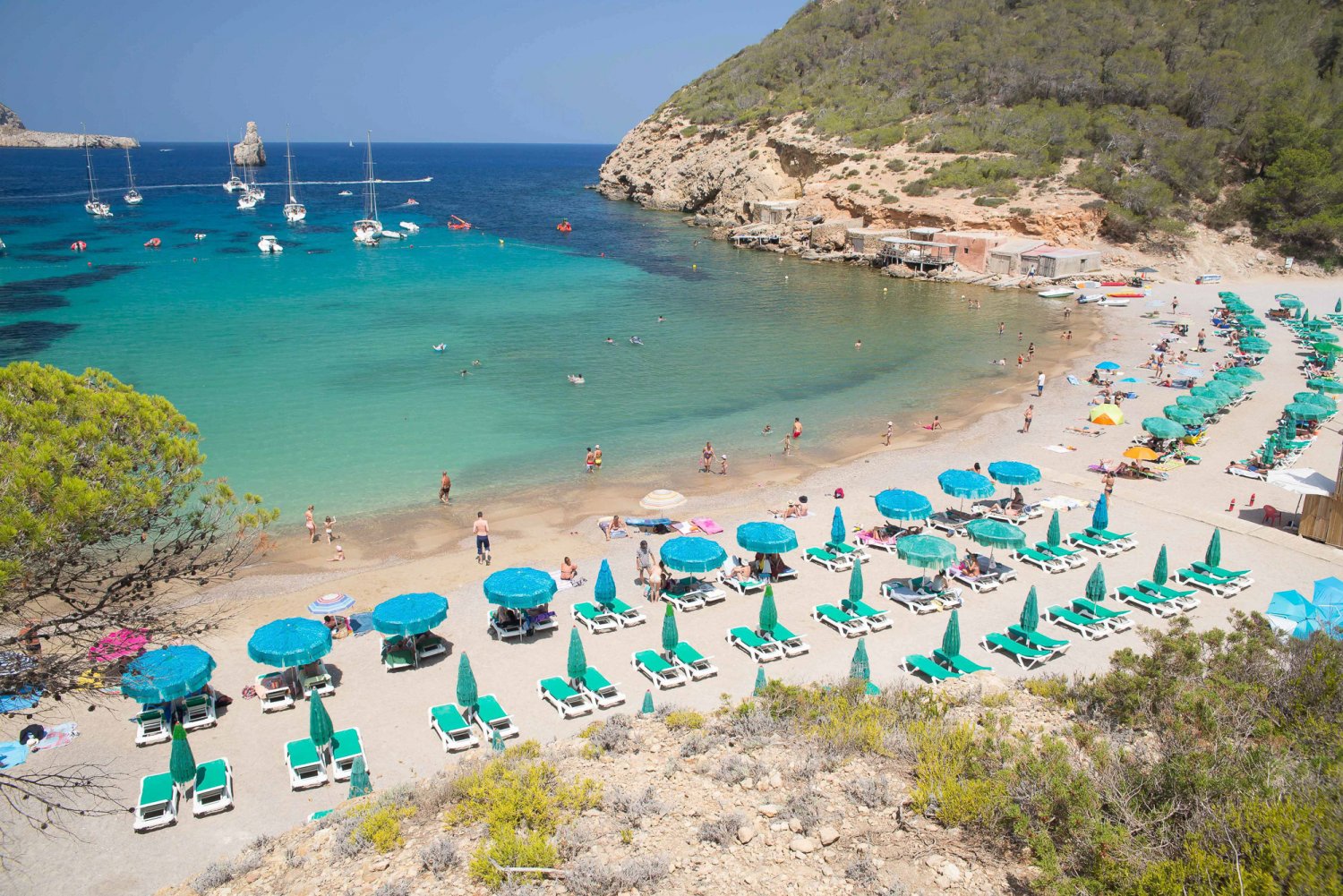 Best Ibiza beaches BENIRRAS top Ibiza tourism