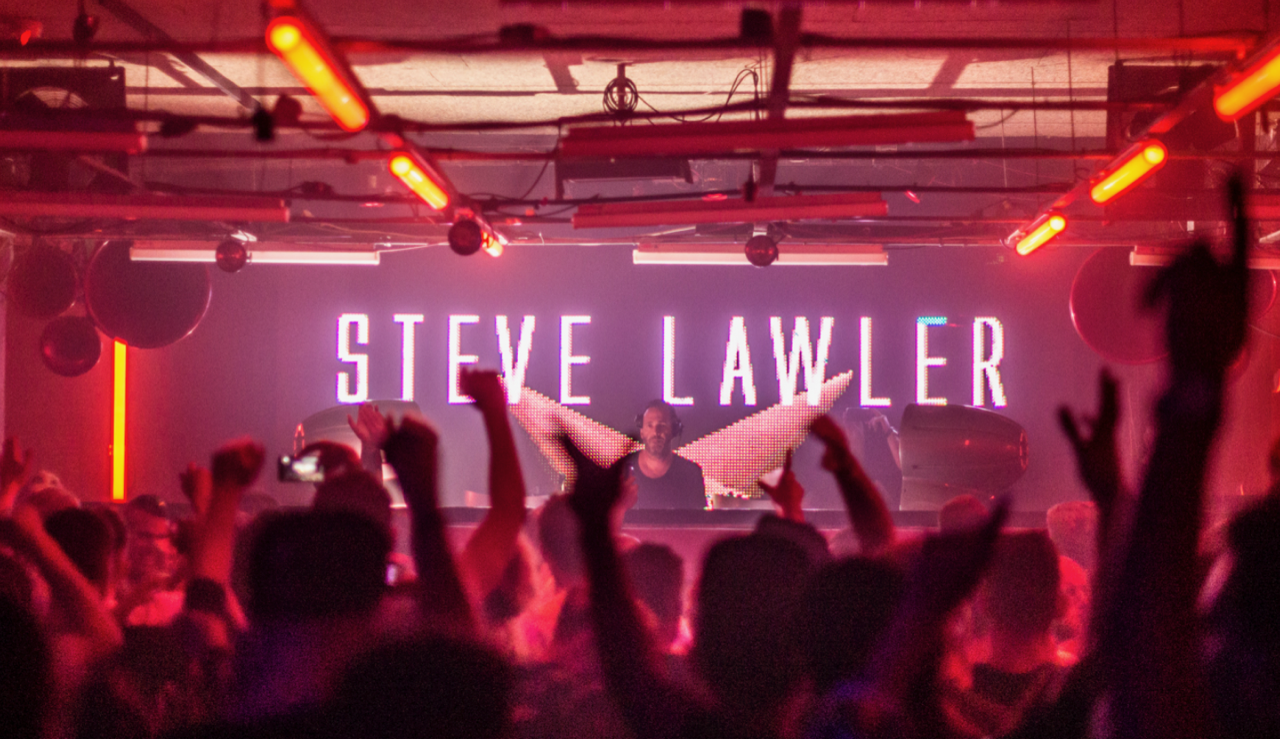 Steve Lawler in Warriors party Octan club Ibiza