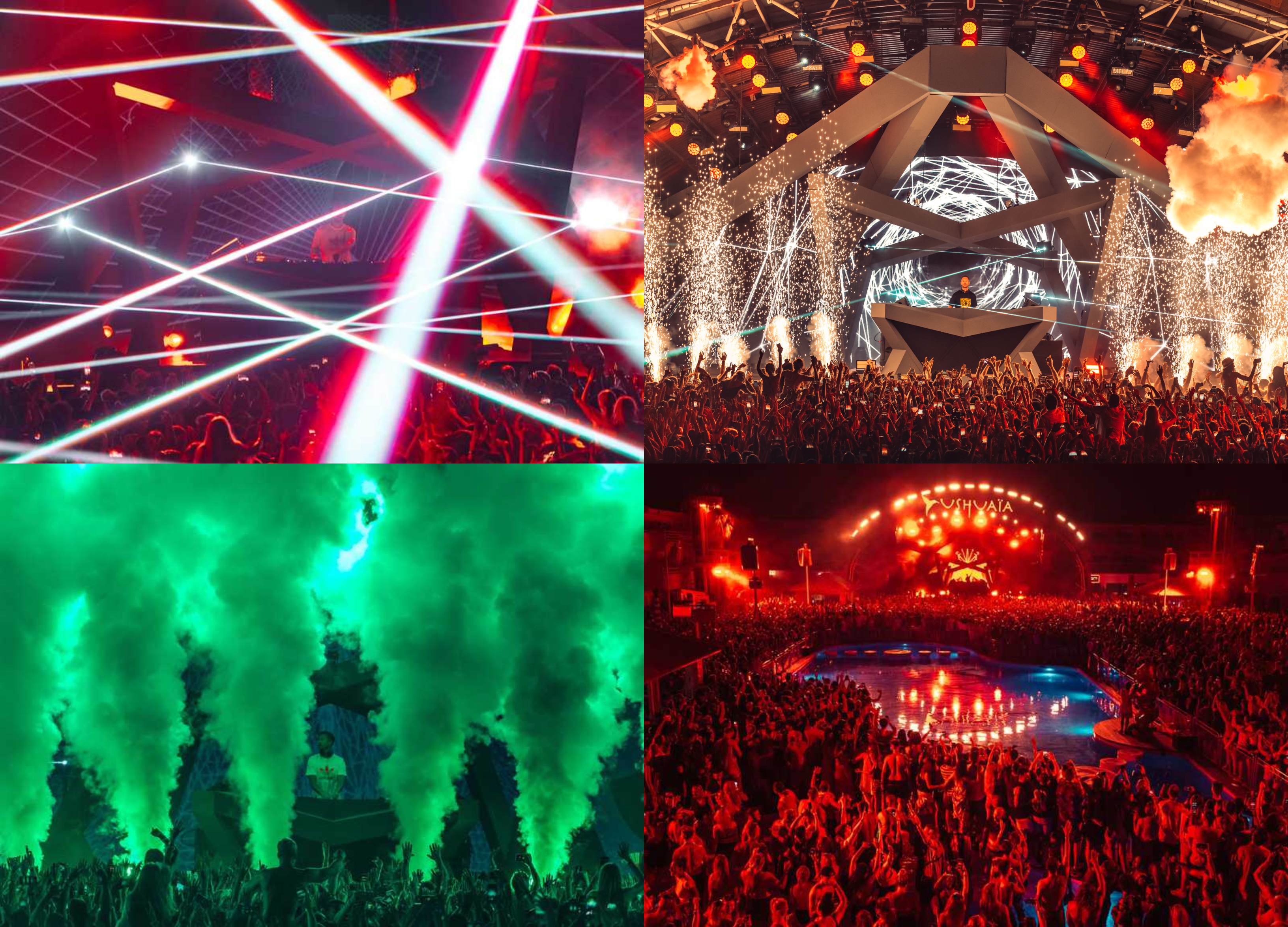 Collage Calvin harris Ibiza tickets and reviews