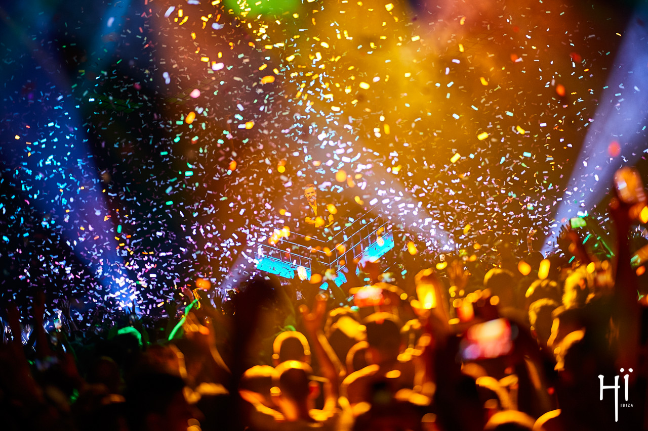 Party calendar Hi Ibiza, Friday David Guetta F*** im famous