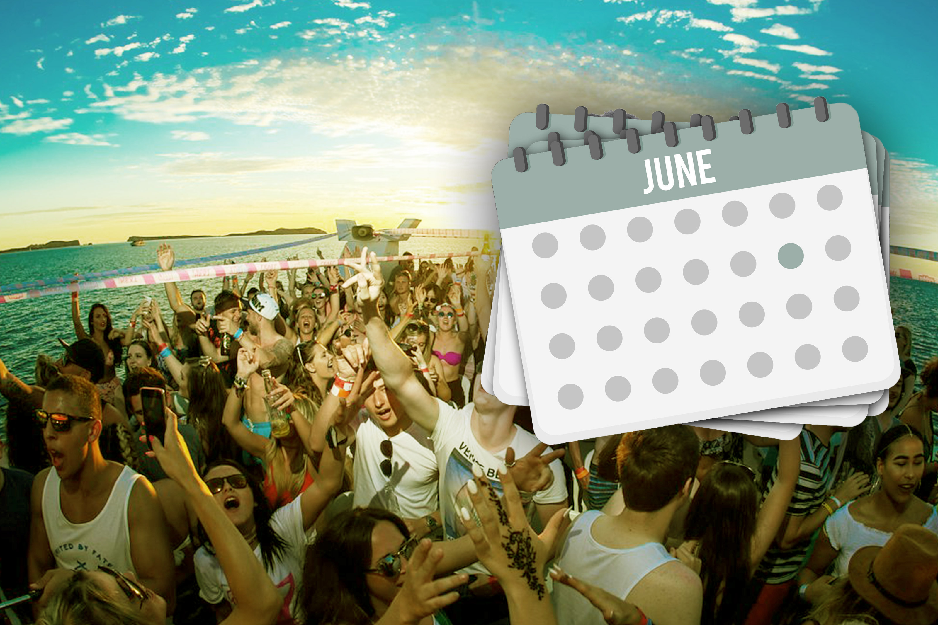 Ibiza boat party June, Boat party calendar 2023