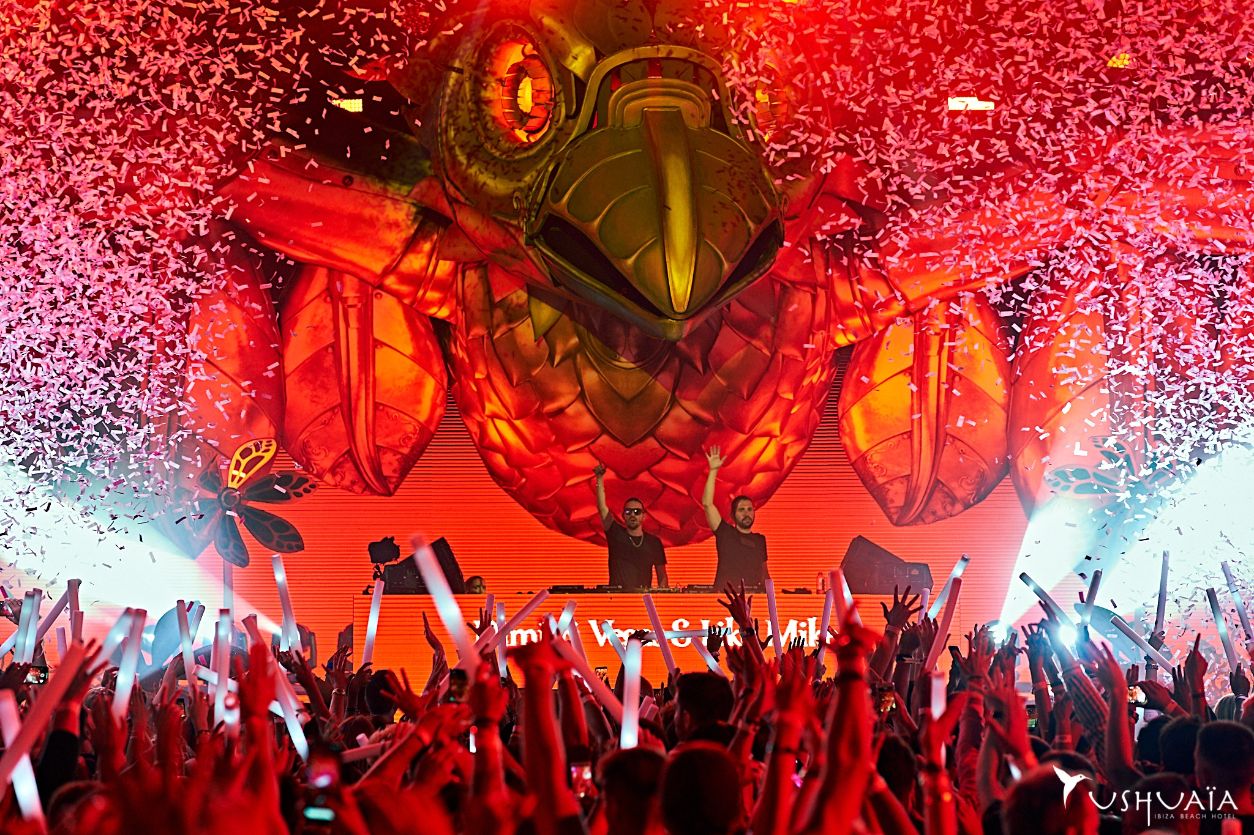 Dimitri Vegas Like Mike DJs at Tomorrowland Ibiza 2026