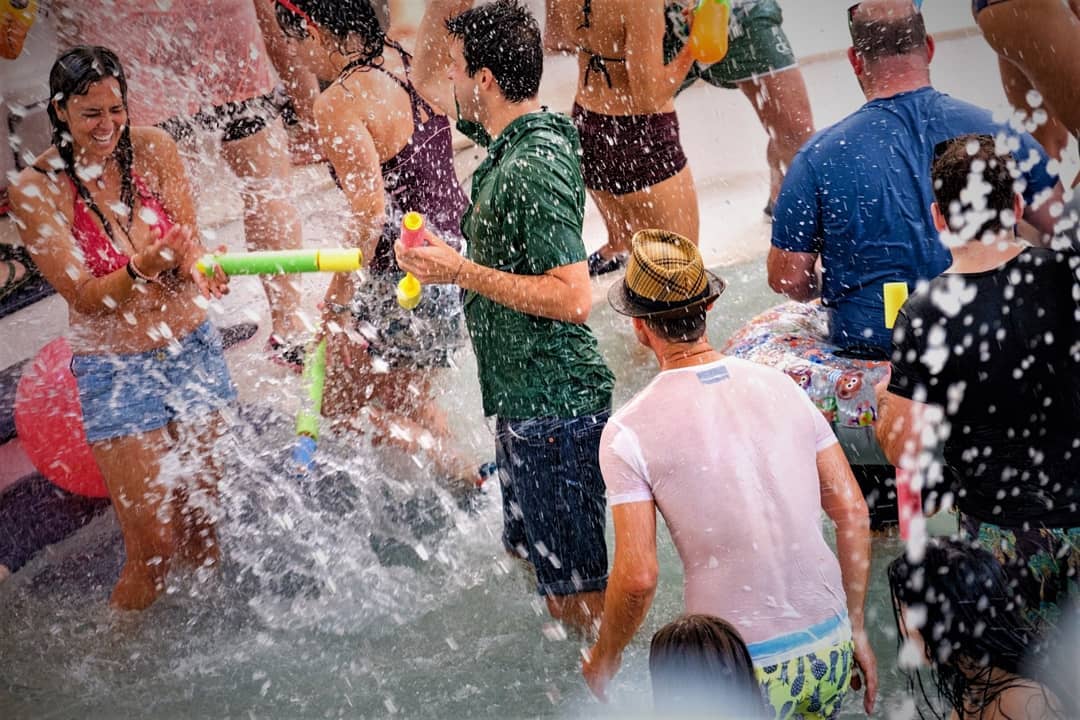 Fun Water Party at Es Paradis