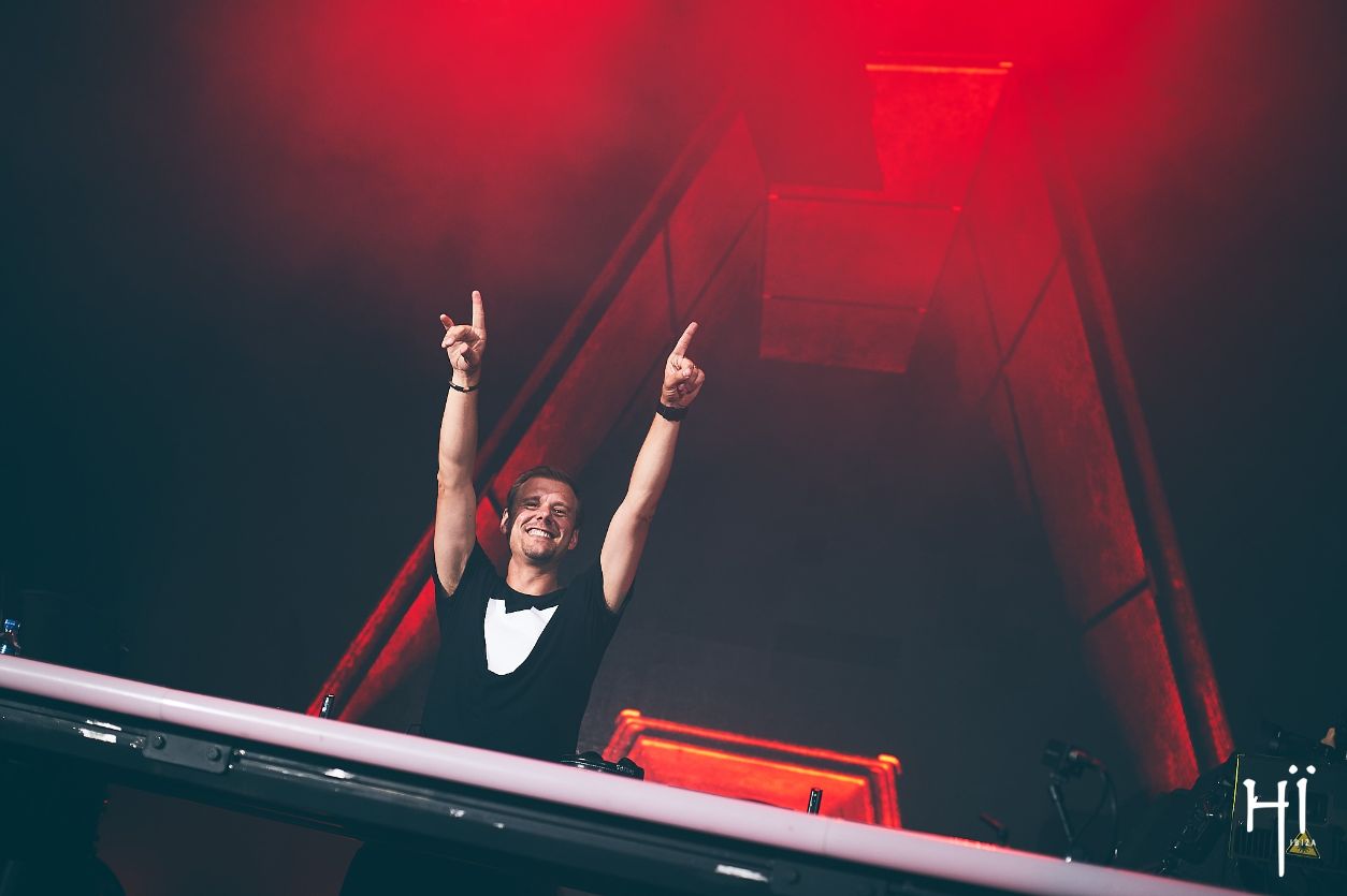 Armin van Buuren hands up at Hï Ibiza