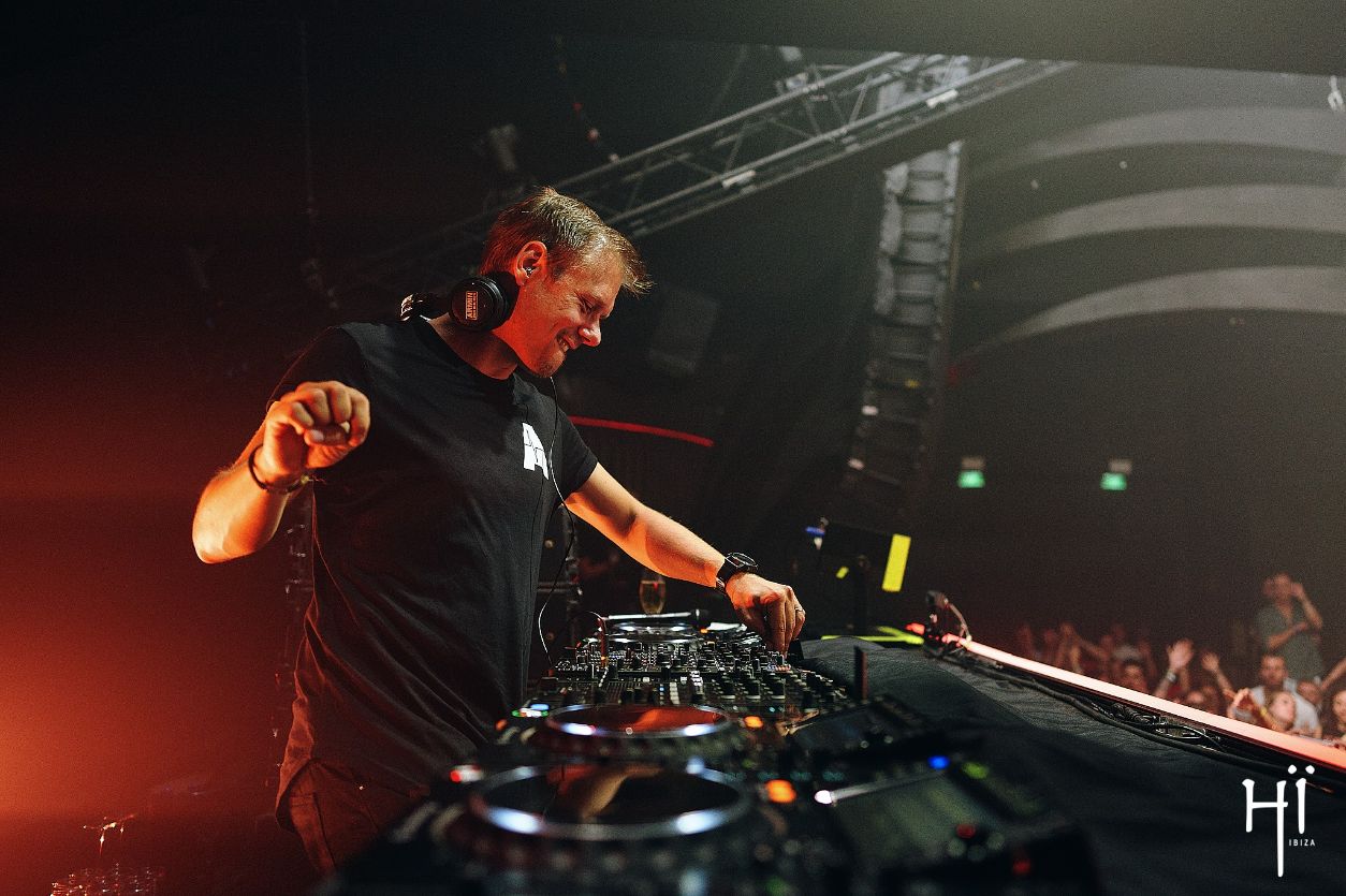 Armin van Buuren at the decks at Hï Ibiza