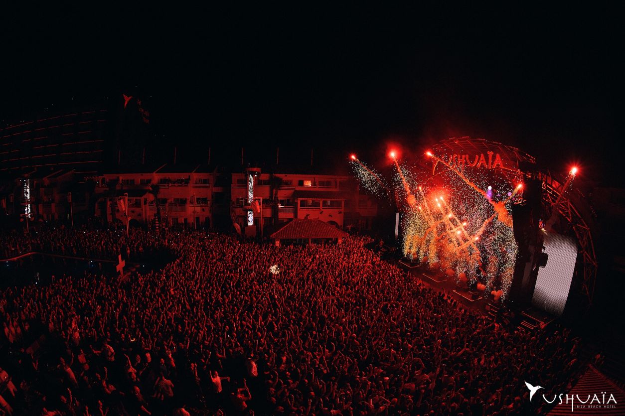 Panoramic view of Ushuaia Ibiza