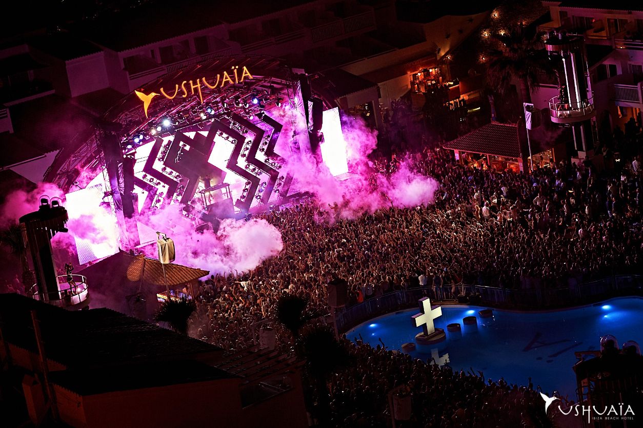Aerial view of Ushuaia Ibiza