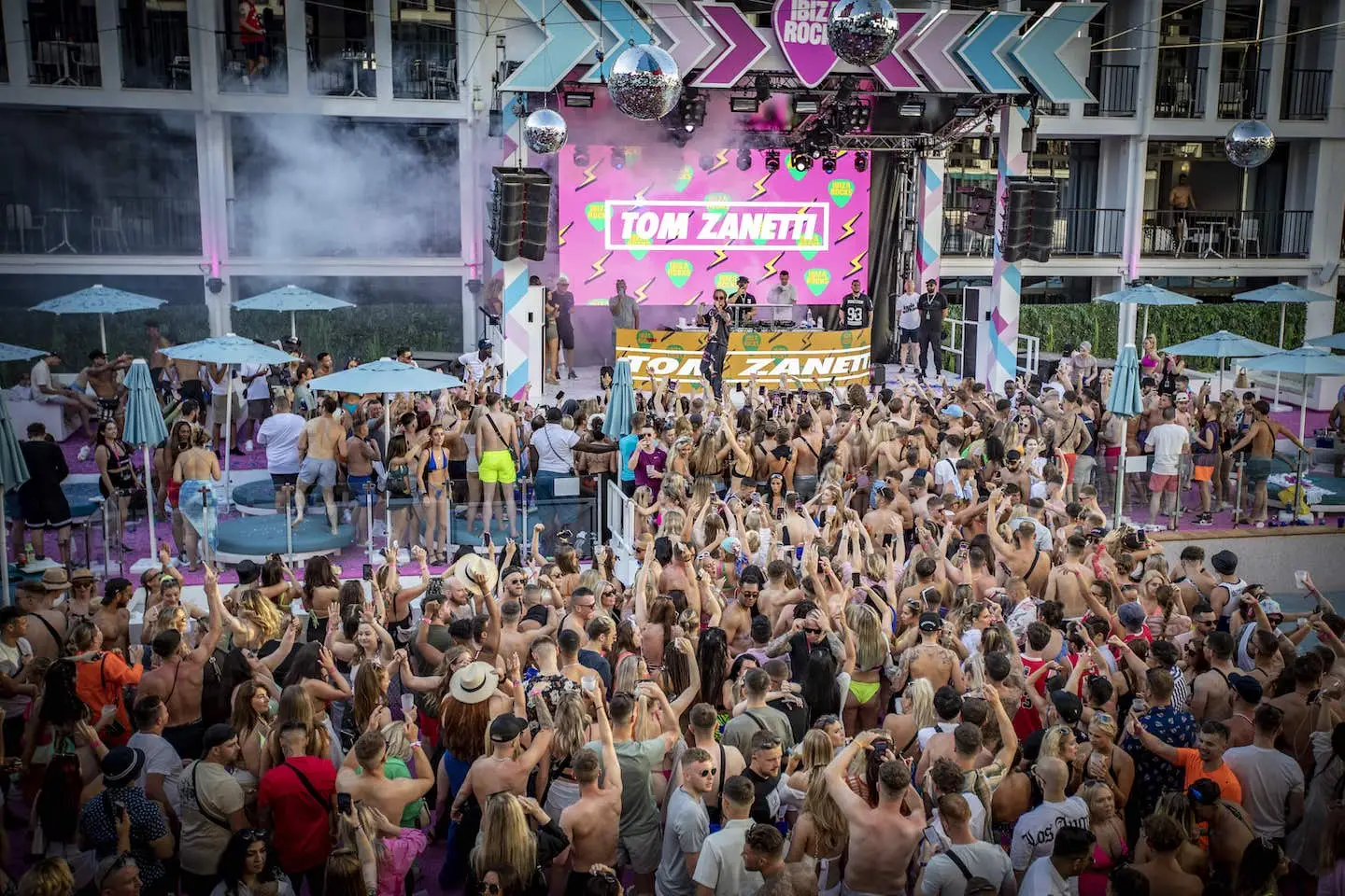 tom zanetti pool party ibiza rocks