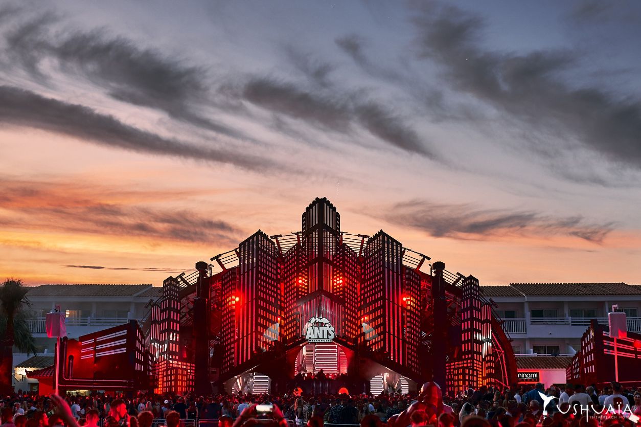 Amazing ANTS production at Ushuaia Ibiza