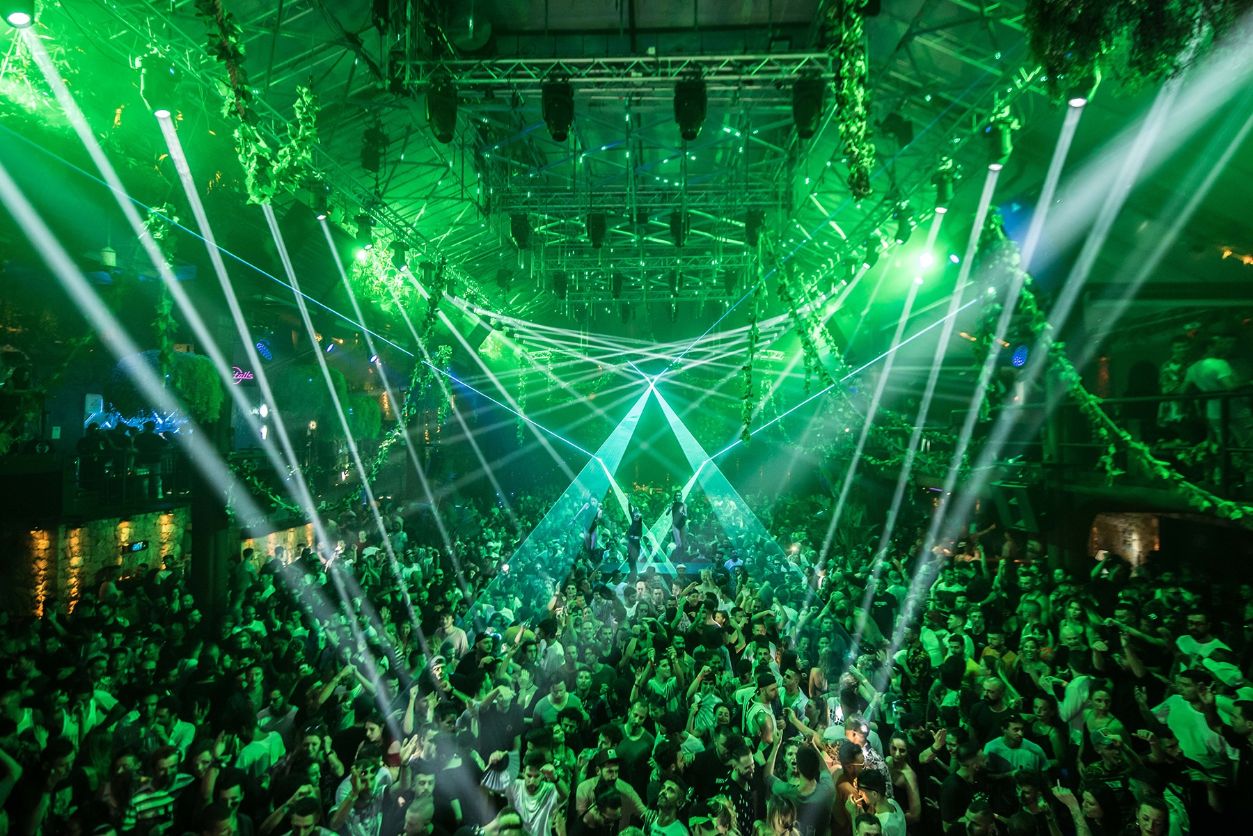 Light show at Amnesia Ibiza