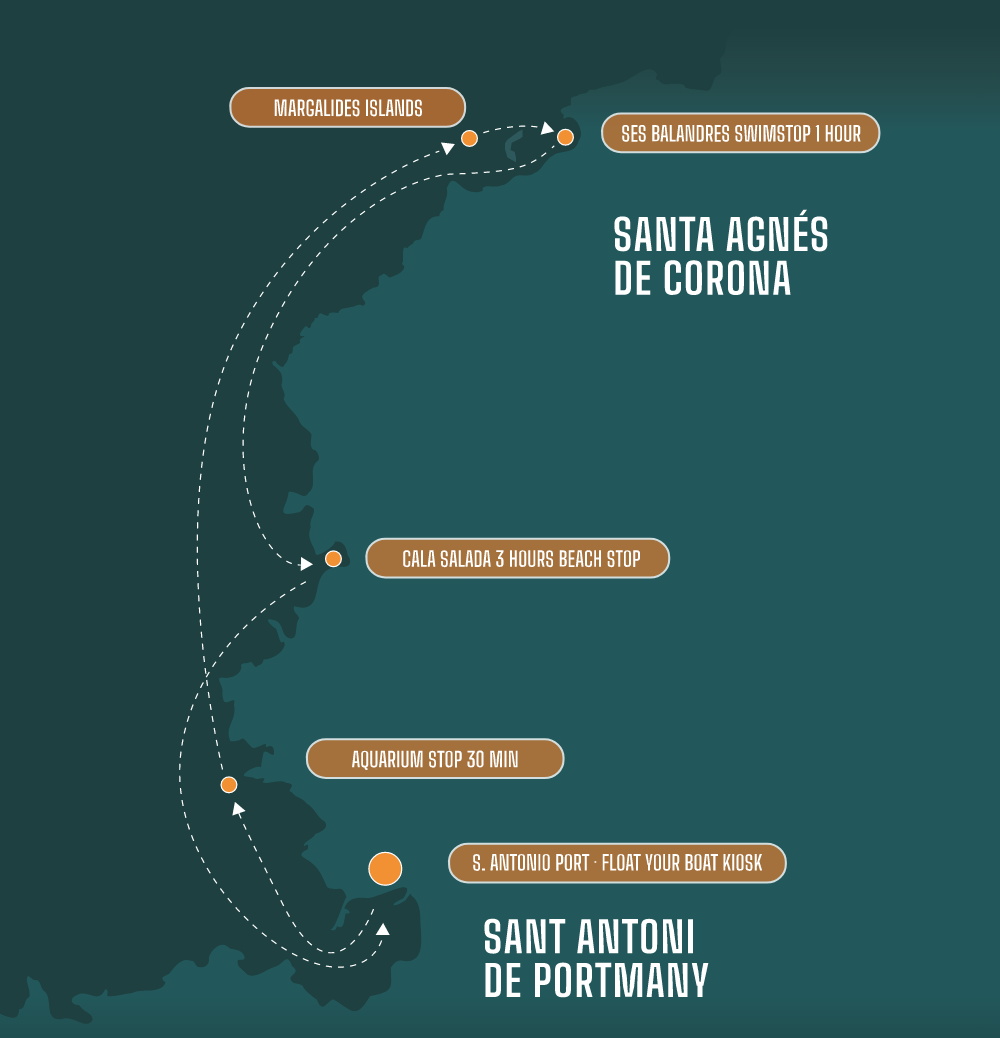 Cala Salada Cruise itinerary