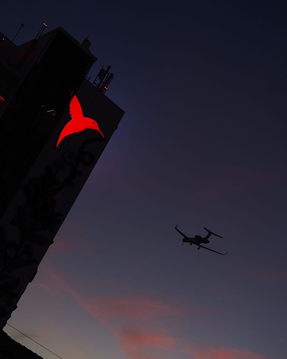 Airplane flying Ushuaia Ibiza