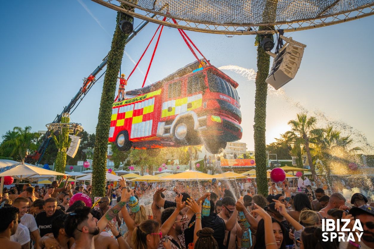 Ready to Spray at O Beach Ibiza