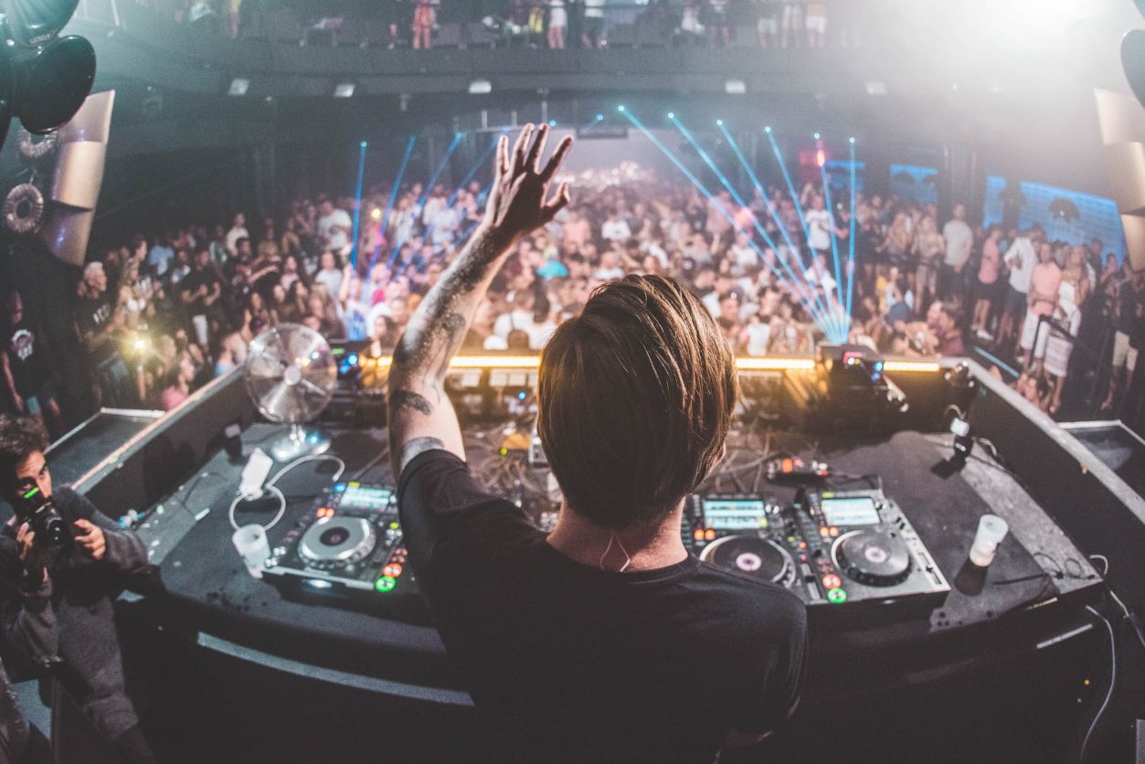 DJ at Eden Ibiza nightclub san antonio