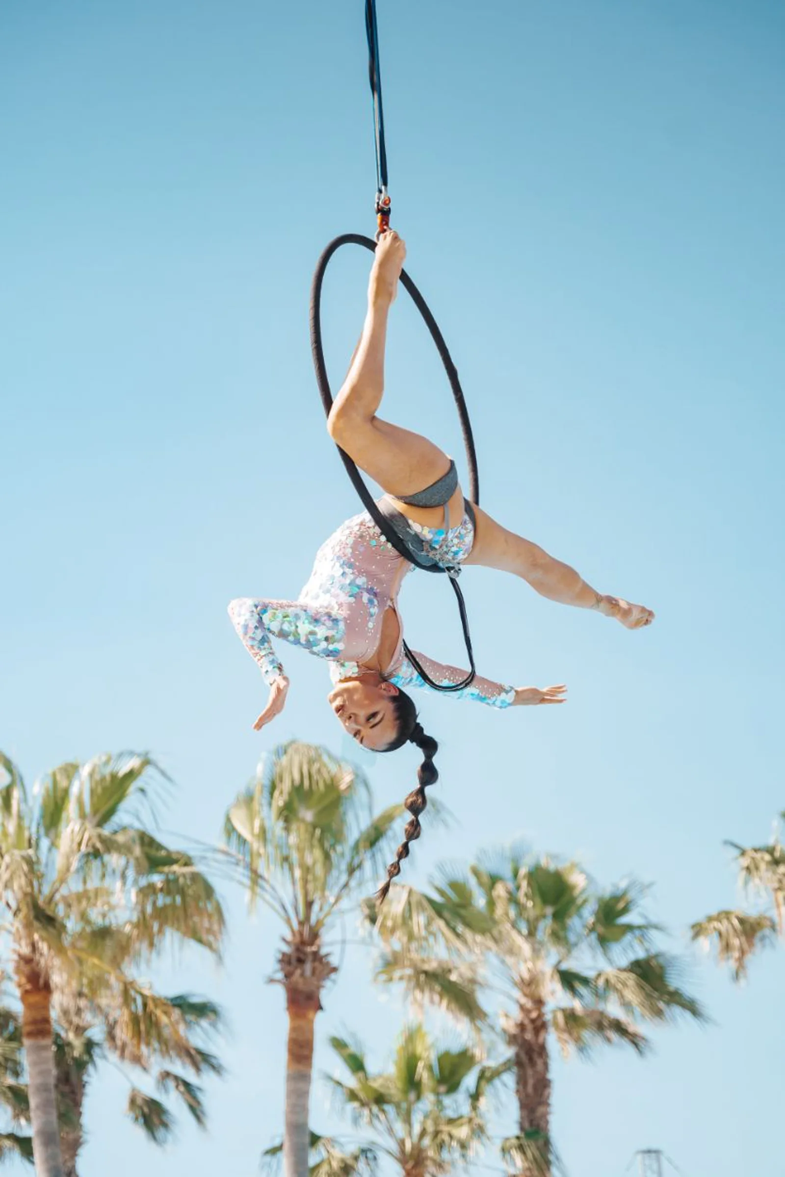 Acrobatics at Poolside Sessions Ibiza