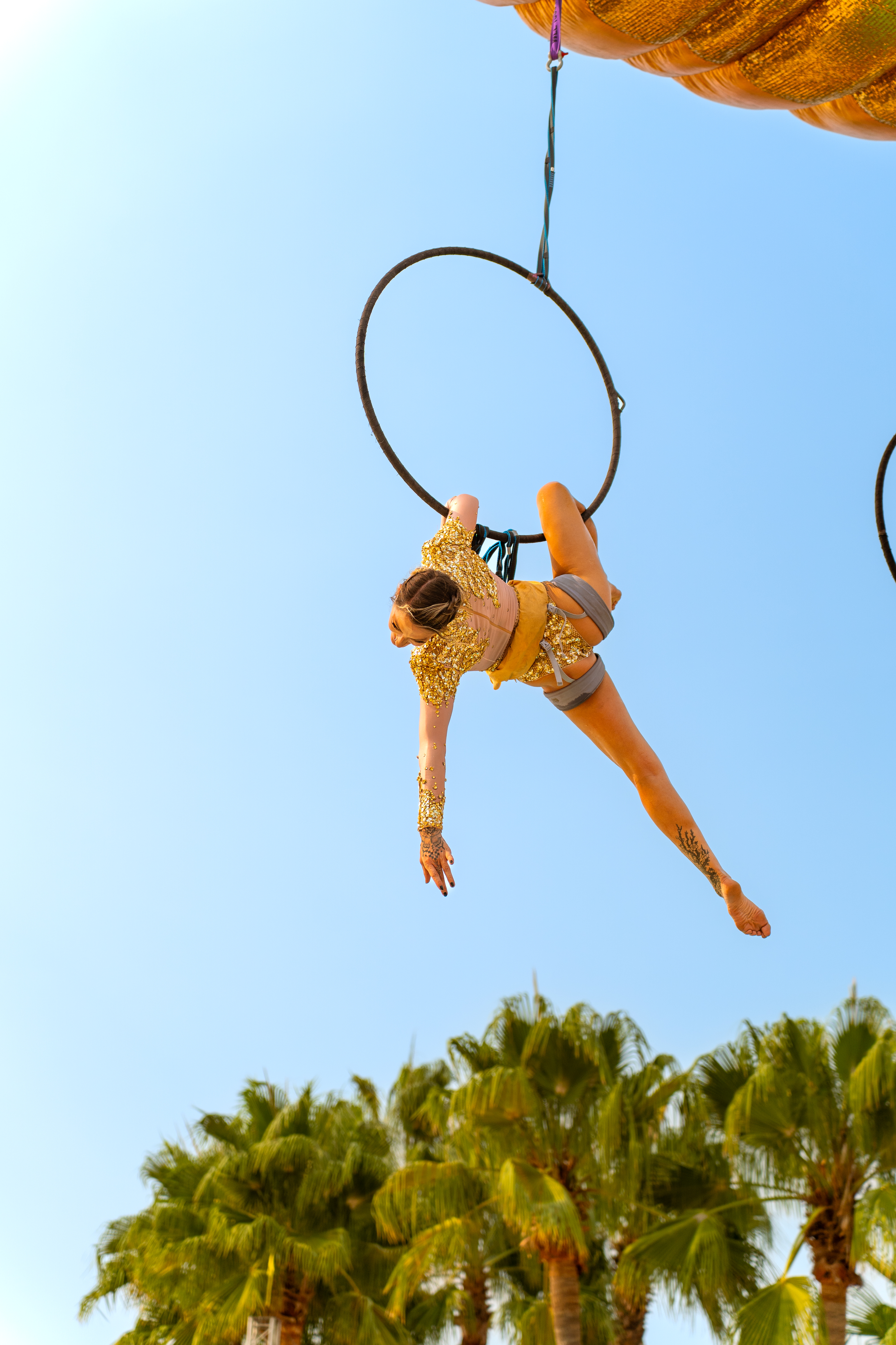 Acrobats at House in Paradise Ibiza