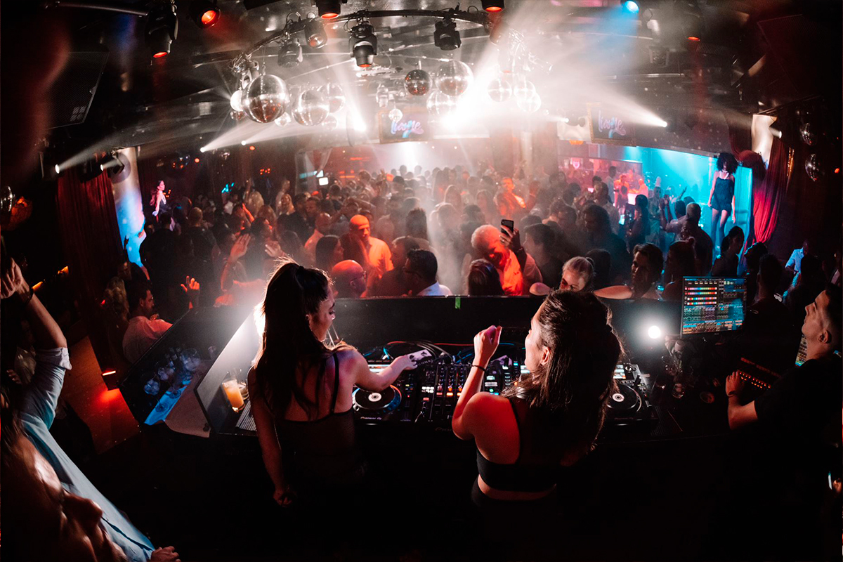 DJ booth at Lio Ibiza