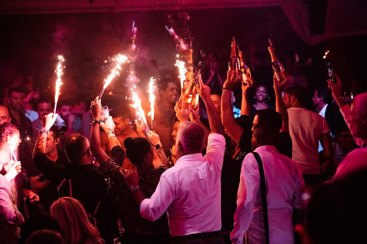 Hands up party at Lio Ibiza
