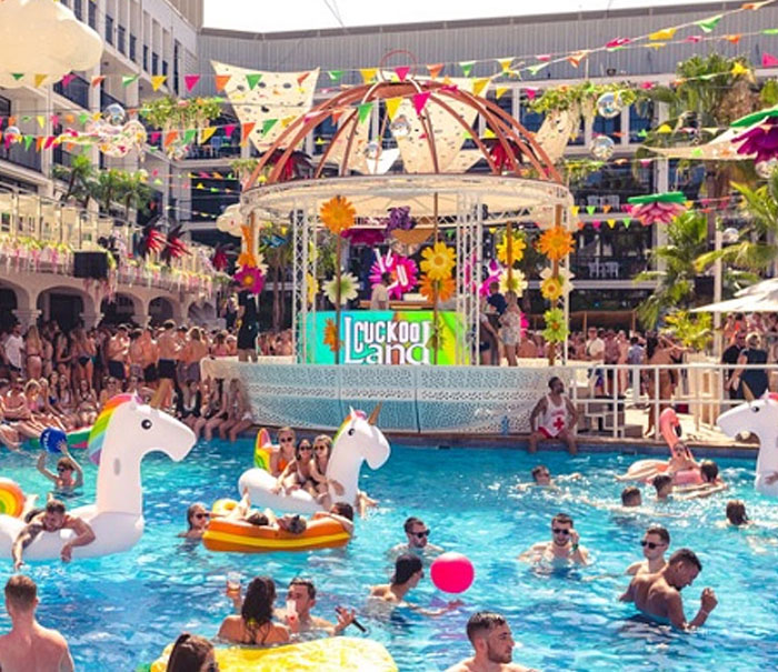 Ibiza rocks pool party calendario and information