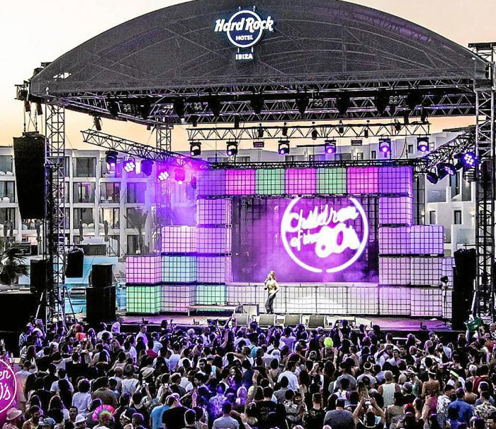 Har Rock Hotel Ibiza famous party children of the 80