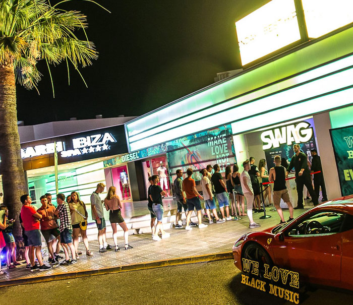Exterior Nightclub Ibiza Swag, Ibiza clubbing guide