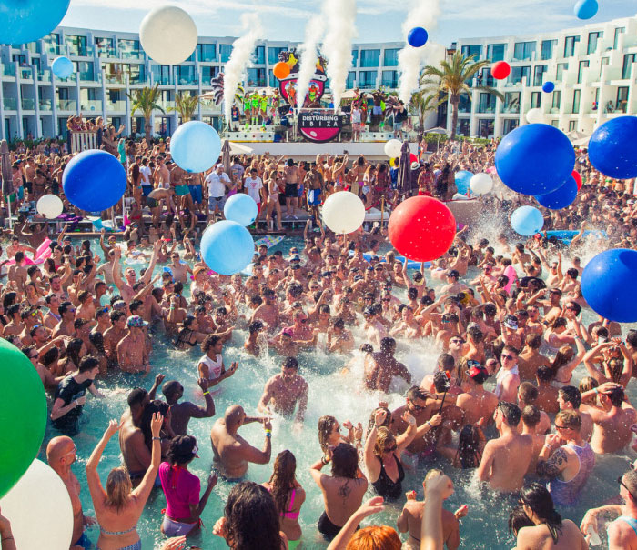 Hard Rock Hotel Ibiza Pool party, daylife ibiza