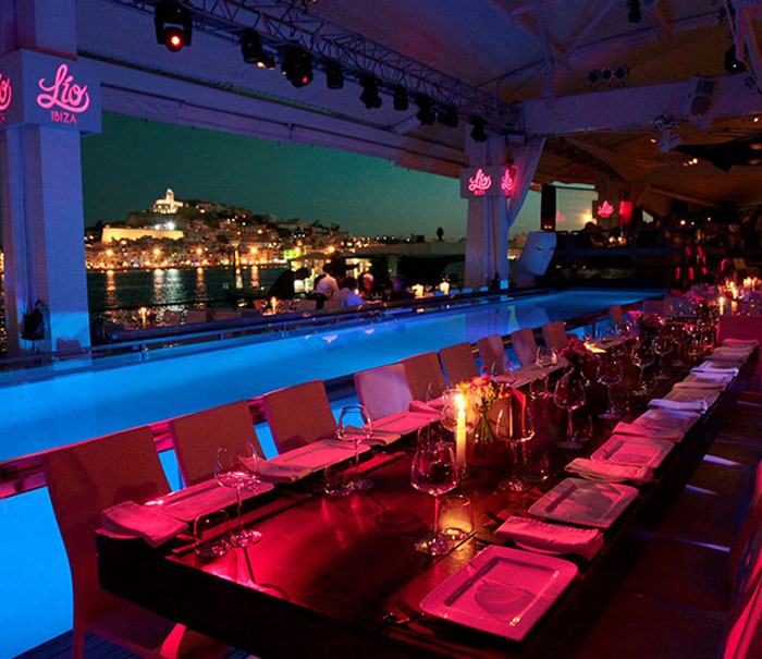restaurant Ibiza Lio, and experience with club and cabaret