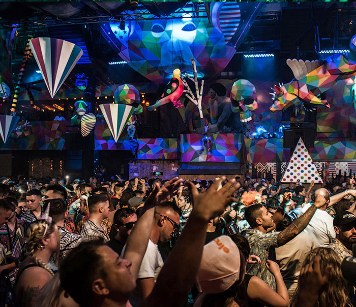 Amnesia Ibiza club, elrow party