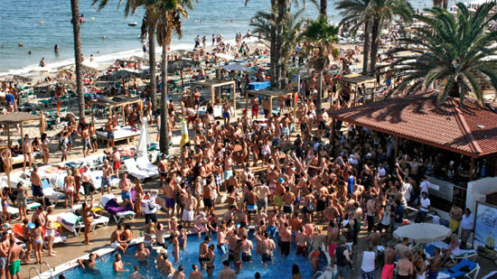 Bora Bora Ibiza Beach club, playa d'en bossa
