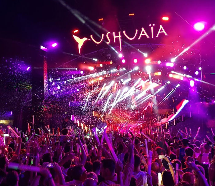 Party calendar Ushuaia Ibiza information